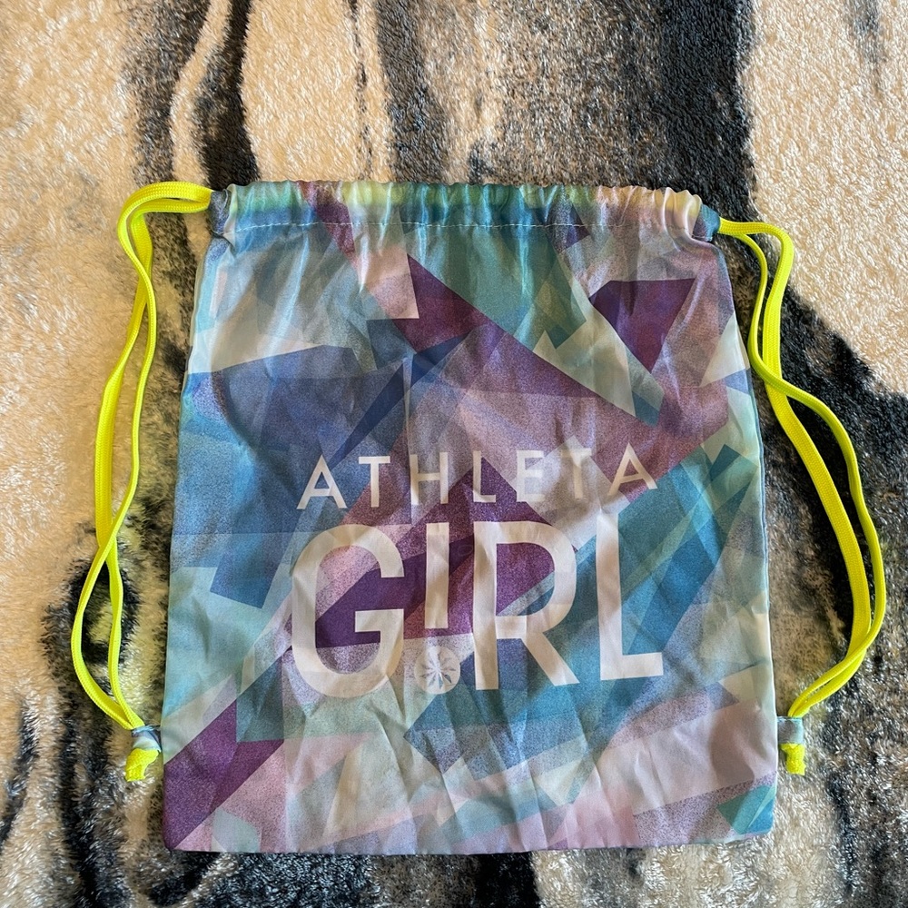 Athleta girl drawstring cleat backpack bag